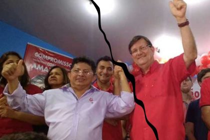 Zé Ricardo e Sinésio Campos expõem racha no PT (Foto: Divulgação)