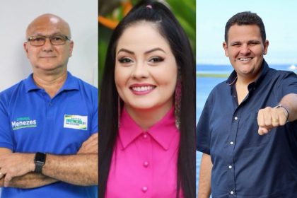 Coronel Menezes, Nancy Segadilha e Renato Junior não foram ao debate (Foto: Reprodução)
