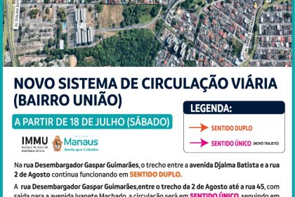 Prefeitura altera circulação de veículos no bairro da União para melhorar a fluidez e aumentar a segurança viária