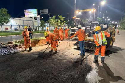 Prefeitura de Manaus chega a 85% de avanço em obras da avenida do Turismo com serviços noturnos 4