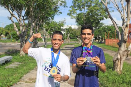 SEDEL - Lucas dos Santos Paratleta do Halterofilismo e Richard Campos do Atletismo FOTO Julcemar Alves Sedel