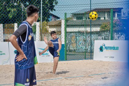 SEDEL O futevolei tambem faz parte das atividades FOTO Dilvulgação Sedel