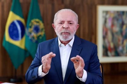 Lula fez um discurso de 7 minutos (Foto: Reprodução)