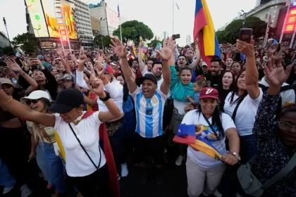 manifestantes venezuelano