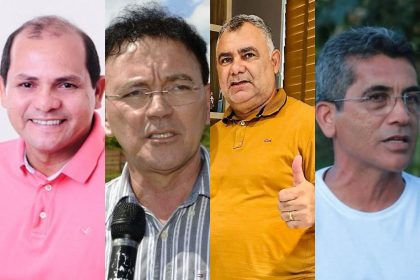 Os quatro prefeitos vão tentar a reeleição em suas respectivas prefeituras (Foto: Reprodução)