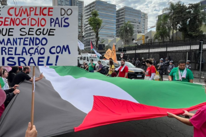 protesto contra israel