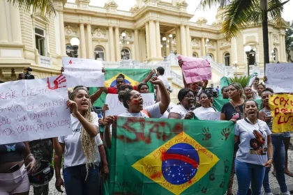 protesto violência rio